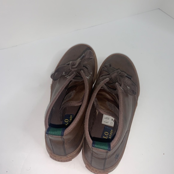 Polo Ralph Lauren boys brown leather boots sz.5 - Picture 10 of 13
